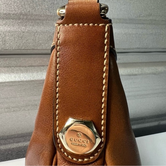 Charmy Cognac Smooth Leather Hobo Bag - Picture 5 of 13